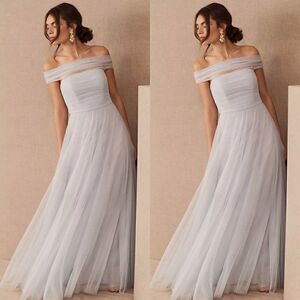 bhldn alissa off the shoulder organza maxi dress BHLDN Alissa Off-The-Shoulder Organza Maxi DressSmall